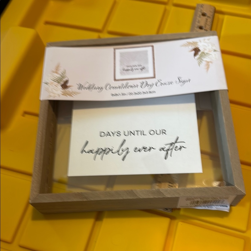 Wedding Countdown Dry Erase Sign
